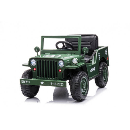 Elektromobilis jeep , žalias