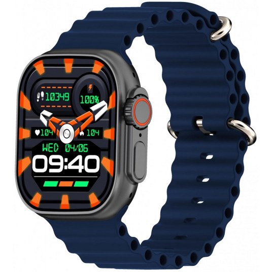 Išmanusis laikrodis Kiano Watch Solid (juoda ir mėlyna juostelė)
