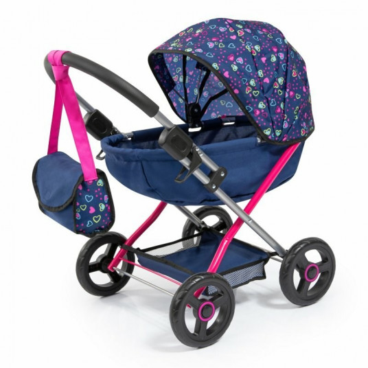 Lėlės vaikų vežimėlis BAYER Design 12717AA Cozy gilus Mėlyna