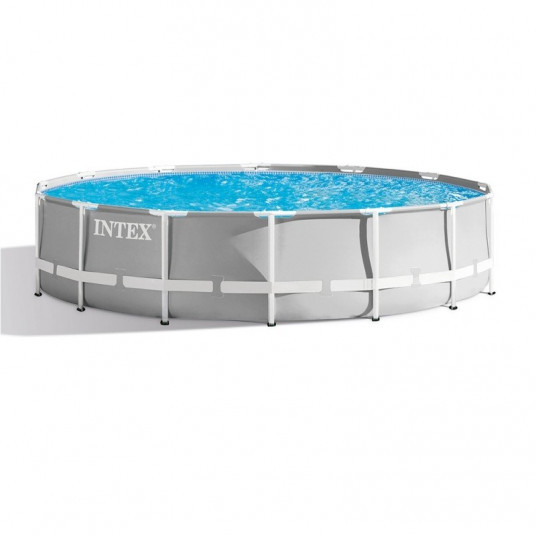 INTEX APO Prism 427x107x91cm su pompa apvaliai mėlyna