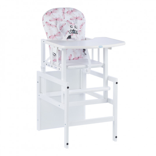 High Chair - Wooden - 2in1 - ANTONIO - LUISA - WHITE