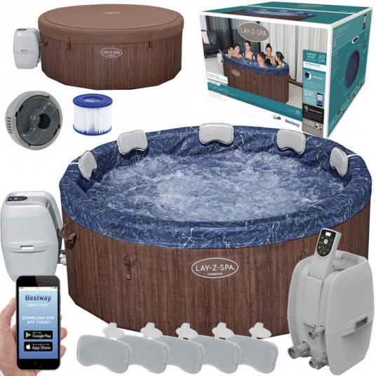 BESTWAY sūkurinis baseinas Bestway Lay-Z-Spa Toronto 5-7 people 190cm WiFi 60163