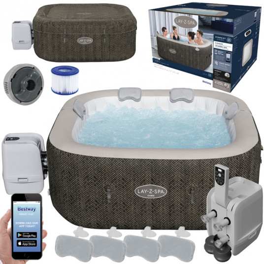 Sūkurinė vonia Bestway jacuzzi Lay-Z-Spa Cabo 4-6 people 180x180 cm Wi-Fi 60167