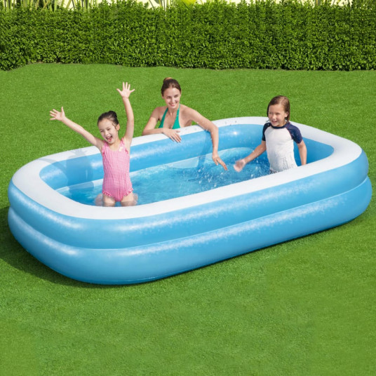 Pripučiamas baseinas Bestway 92107 Family, mėlynas ir baltas, 262x175x51cm