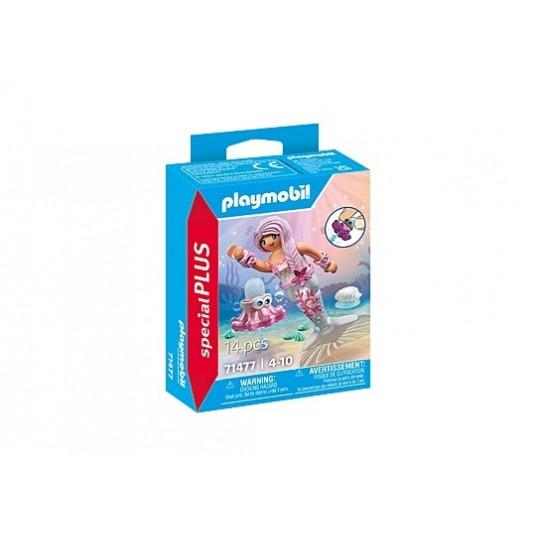 Figurines set Mermaid with Water Spray Octopus