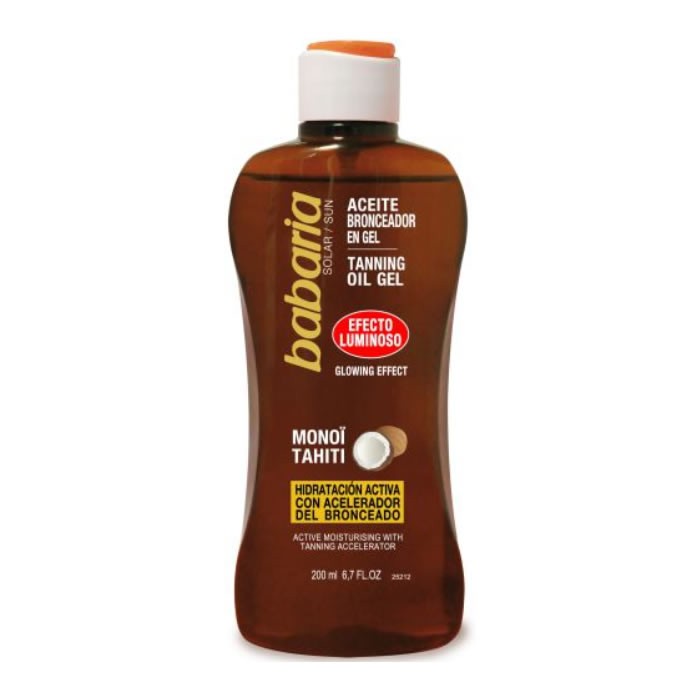 "Babaria" įdegio aliejaus gelis "Glowing Effect" 200ml