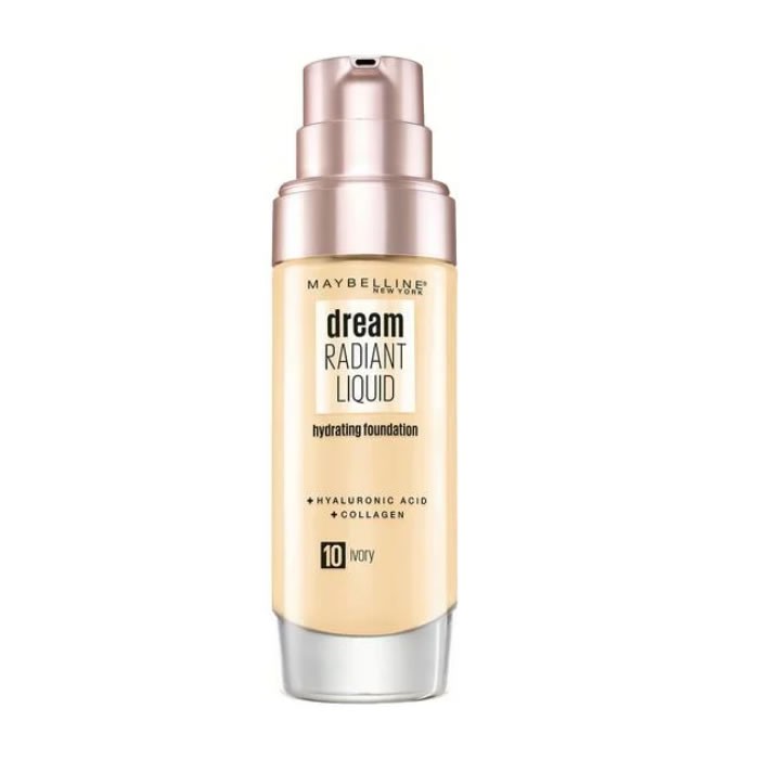 "Maybelline Dream Satin" skystas makiažo pagrindas su serumu 10 Ivory 30ml