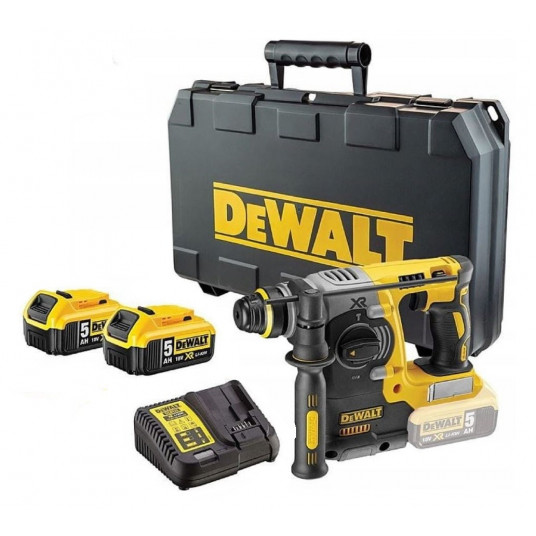 DEWALT DCH273P2 gręžiamasis perforatorius SDS-Plus 2,1J 400W 2x 18V 5Ah Juoda, Geltona