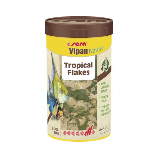 Vipan Nature Pašaras žuvims, bendriems akvariumams 250 ml