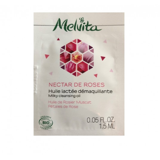 Melvita, Nectar de Roses, Ekologiškas, Valomasis aliejus, Veidui, 1,5 ml *Pavyzdys