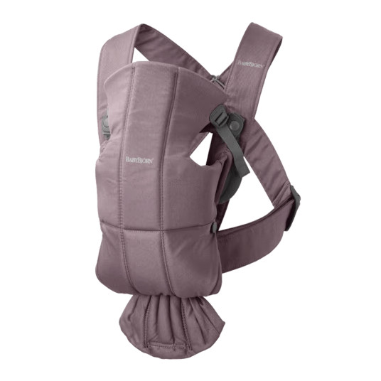 BabyBjörn Mini Cotton - kraštų apvyniojimas, tamsiai violetinė