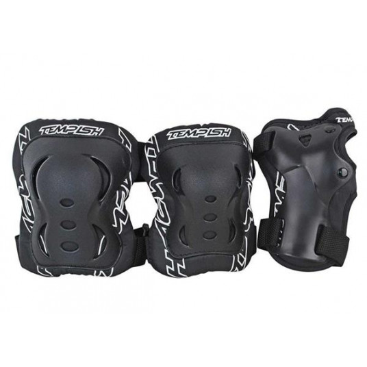 Tempish FID 3 set of protectors knees elbows wrists Black Size XL