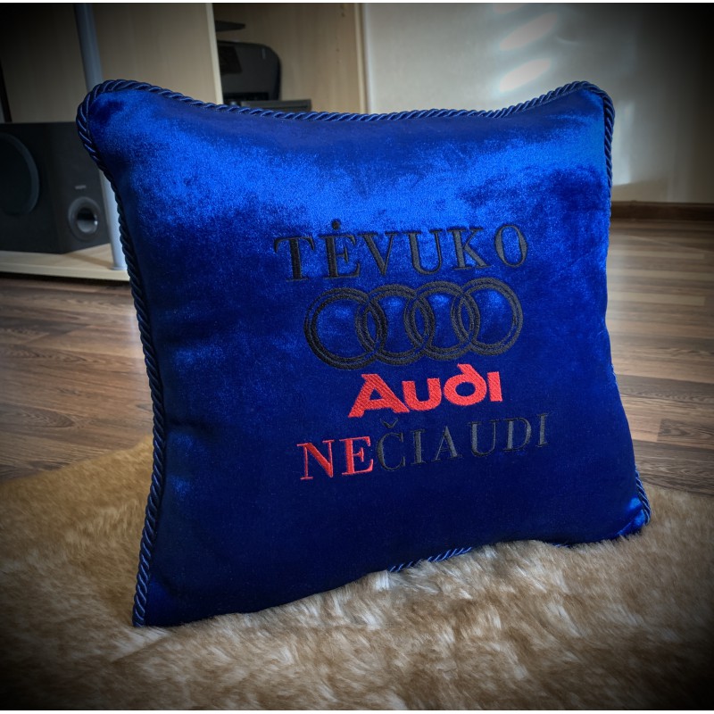 Pagalvė: „TĖVUKO AUDI NEČIAUDI"