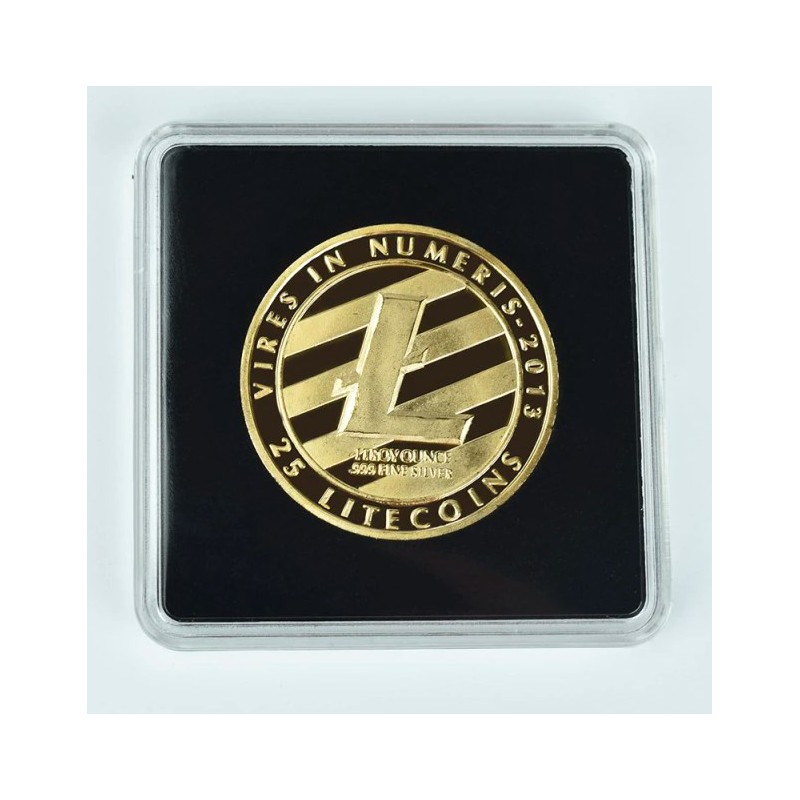 SUVENYRINĖ PAAUKSUOTA MONETA LITECOIN