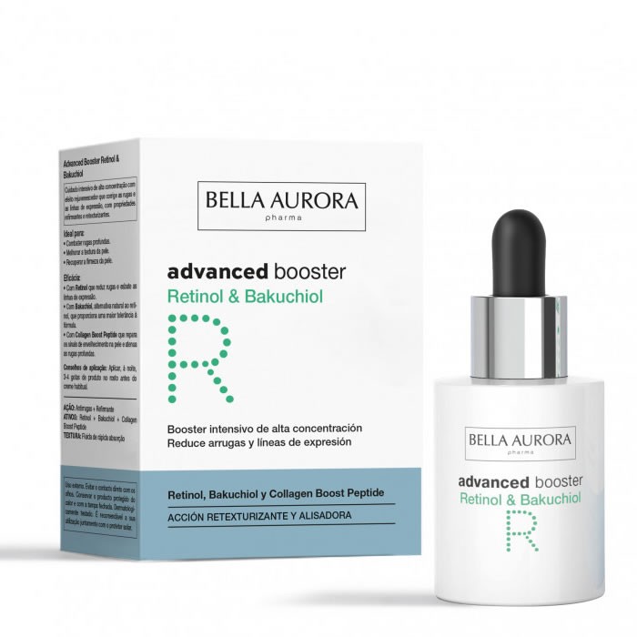 Bella Aurora Advanced Booster Bakuchiol Retinol veido serumas su retinoliu nuo raukšlių 30ml