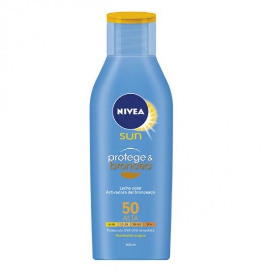 Nivea apsaugos nuo saulės ir bronzinį įdegį aktyvuojantis losjonas nuo saulės Spf50 200ml
