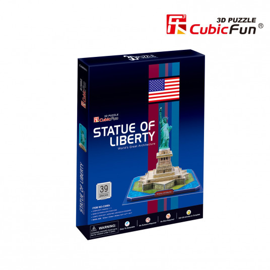 CUBICFUN 3D dėlionė „Laisvės statula“