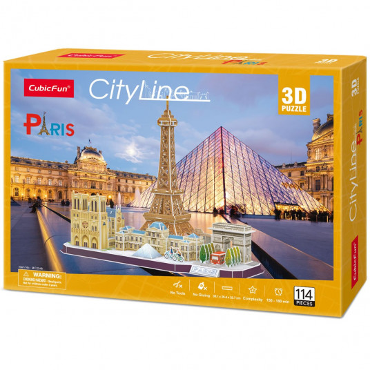 CUBICFUN 3D dėlionė „Paryžius“