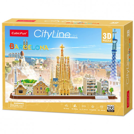 CUBICFUN 3D dėlionė „Barselona“