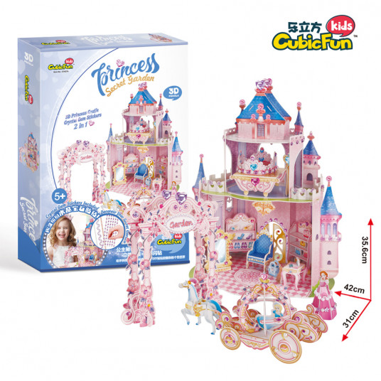 CUBICFUN 3D dėlionė - „Princesės slaptas sodas“