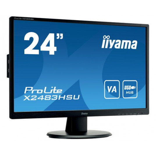  24''/61cm (1920x1080) iiyama 24W LCD Full HD 1ms HDMI Speaker FullHD Black 