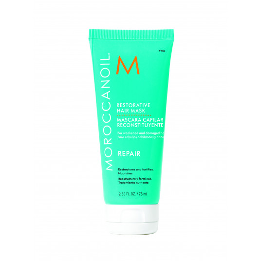 MoRoccanoil Repair atkuriamoji plaukų kaukė, silpninanti pažeistus plaukus 75 ml