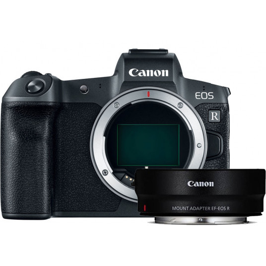 Sisteminis fotoaparatas Canon EOS R Body + Mount Adapter EF-EOS R