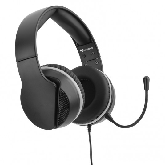 Ikigarsinės žaidimų ausinės, skirtos „Xbox Black“.