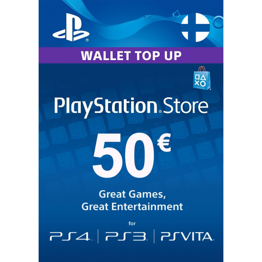 Papildymo kortelė Playstation Network Card 50EUR (FIN regionas)