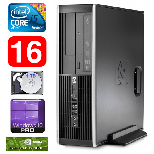  HP 8100 Elite SFF i5-650 16GB 1TB GT1030 2GB DVD WIN10Pro 