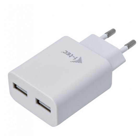 Kroviklis I-TEC USB 2 Port 2,4A baltas