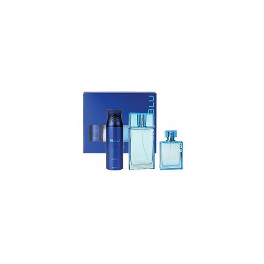 Ajmal Blu dovanų rinkinys EDP 90 ml, purškiklis 200 ml ir odekolonas 100 ml, 90 ml
