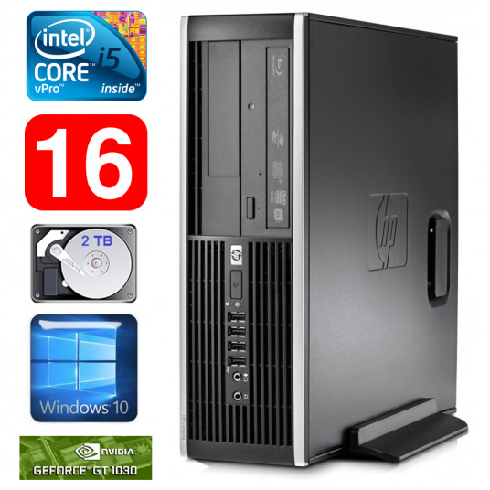 HP 8100 Elite SFF i5-650 16GB 2TB GT1030 2GB DVD WIN10