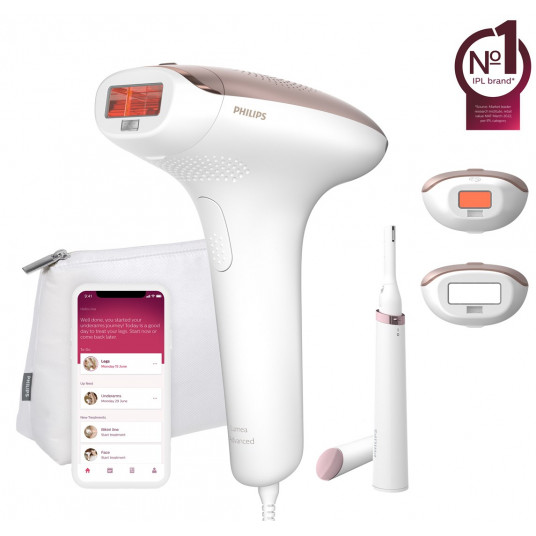 Philips Lumea Advanced BRI921/00 Plaukų šalinimo šviesa priemonė Intensyvaus pulso šviesa (IPL) Rožinė, Balta