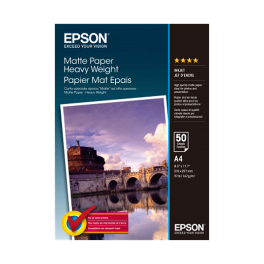 Fotopopierius Epson Matte Paper Heavy Weight A4, 50sh