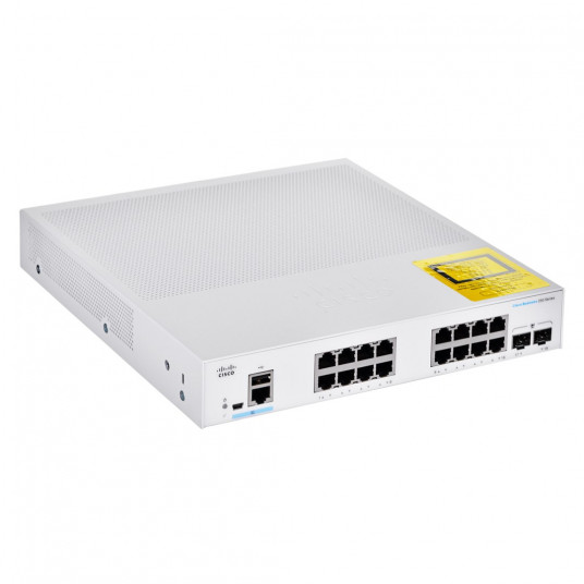 Cisco CBS250-16T-2G-EU tinklo komutatorius Valdomas L2/L3 Gigabit Ethernet (10/100/1000) Sidabras