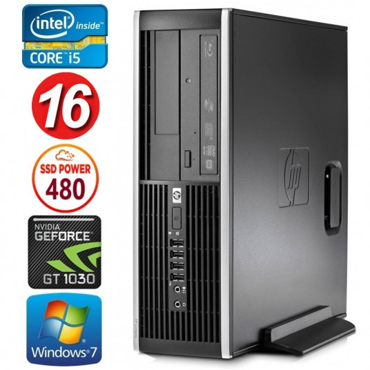  HP 8100 Elite SFF i5-750 16GB 480SSD GT1030 2GB DVD WIN7Pro 