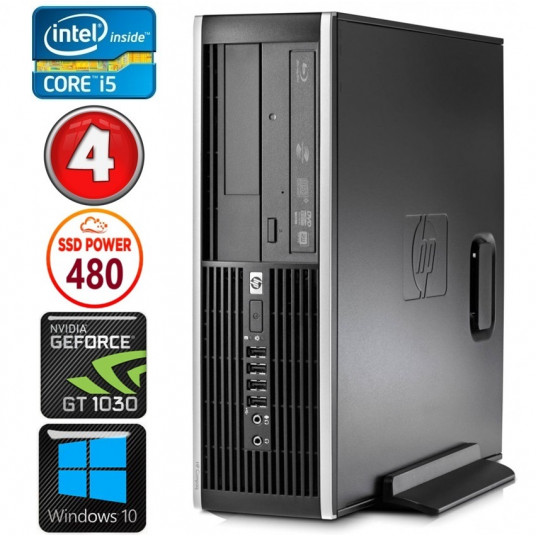  HP 8100 Elite SFF i5-750 4GB 480SSD GT1030 2GB DVD WIN10 