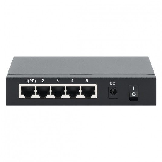 Intellinet PoE maitinamas 5x Gigabit Gigabit Ethernet (10/100/1000) Maitinimas per Eternetą (PoE) Juoda