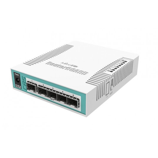 Mikrotik CRS106-1C-5S tinklo komutatorius Gigabit Ethernet (10/100/1000) Maitinimas per Eternetą (PoE) Balta