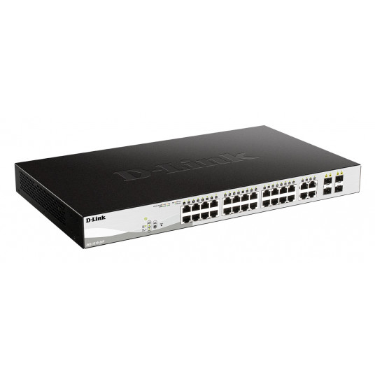 D-Link DGS-1210-24P Valdomas L2 Gigabit Ethernet (10/100/1000) Maitinimas per Eternetą (PoE) Juoda