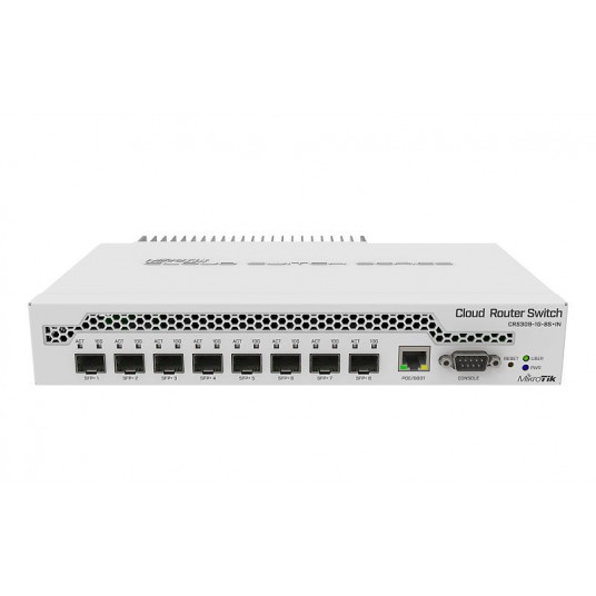 Mikrotik CRS309-1G-8S+ Valdomas Gigabit Ethernet (10/100/1000) Maitinimas per Eternetą (PoE) Balta