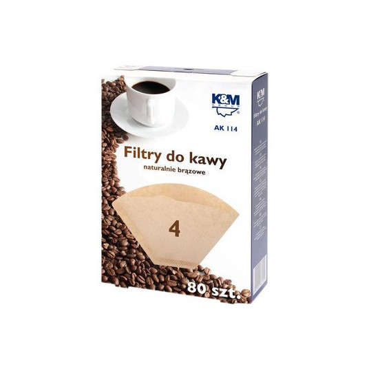 Coffee filtres, size 4, 80 AK 114