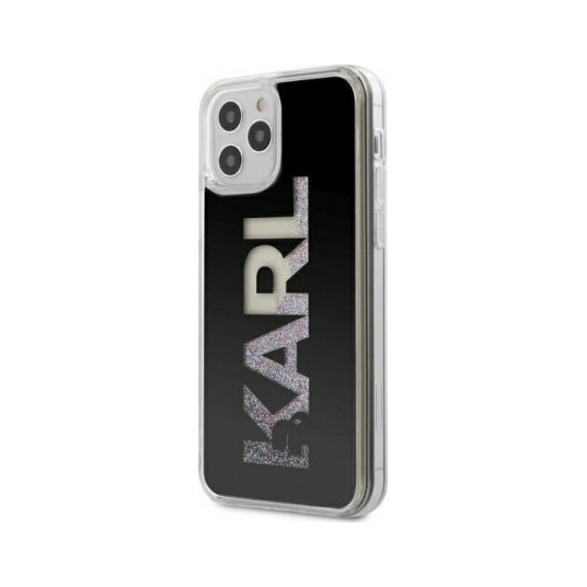 „KLHCP12LKLMLBK Karl Logo Glitter Case iPhone 12 Pro Max“ juodas