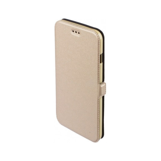 "Super Slim Shine Book Case Huawei P Smart Plus" Gold