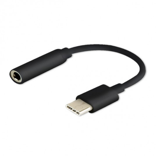 Savio garso adapteris - USB 3.1 C (M) tipo - 3,5 mm (F) lizdas - juodas AK-35B
