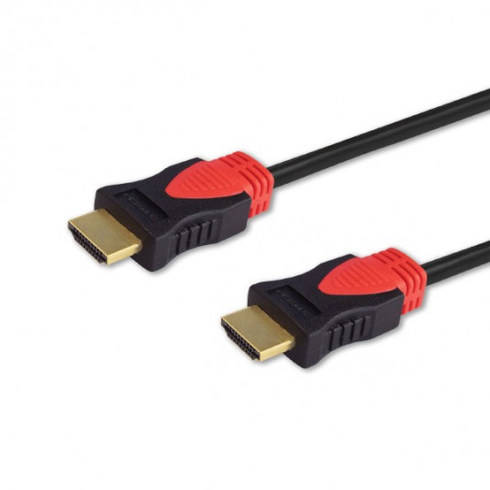 Savio CL-95 HDMI kabelis 1,5 m HDMI Type A (standartinis) Juoda, Raudona