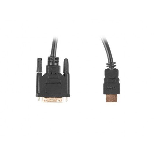 Lanberg CA-HDDV-20CU-0030-BK vaizdo kabelio adapteris 3 m HDMI A tipo (standartinis) DVI-D Juoda