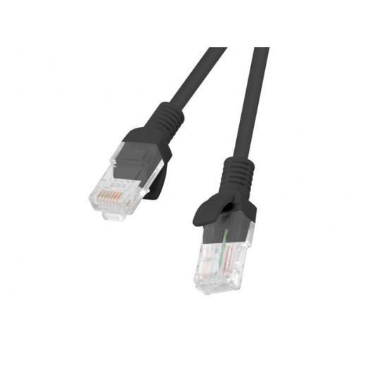 Lanberg komutacinis kabelis RJ45, 6 kat., UTP, 10 m, black