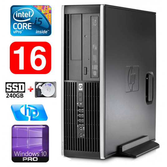  HP 8100 Elite SFF i5-650 16GB 240SSD+1TB DVD WIN10Pro 